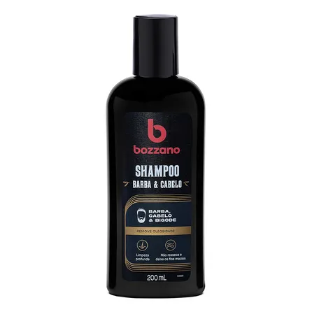 Shampoo para Barba, Cabelo e Bigode Bozzano 200ml – miniatura 1