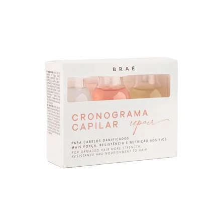 Kit Braé Cronograma Capilar Repair com 3 Ampolas – miniatura 1