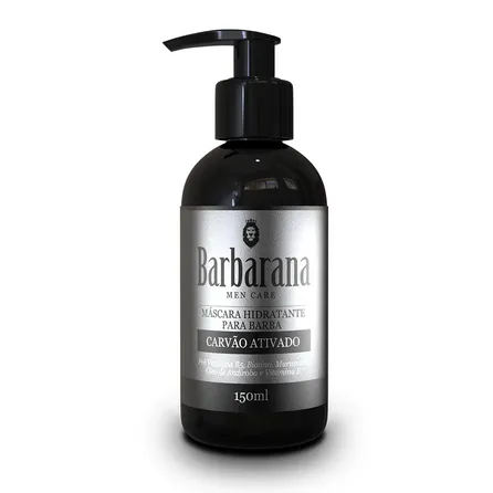 Máscara Hidratante para Barba Barbarana com Carvao Ativado 150ml – miniatura 1