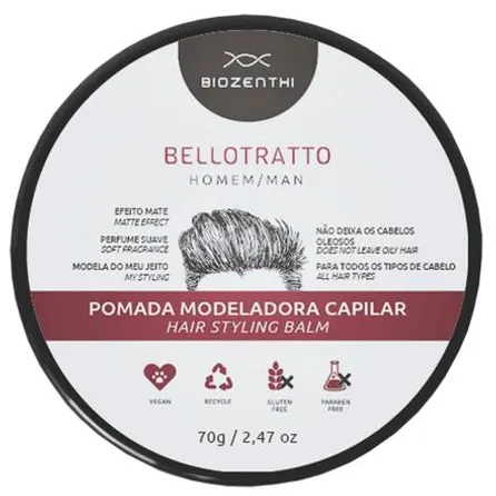 Pomada Modeladora Biozenthi Bellotratto 70g – miniatura 1