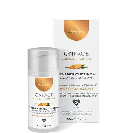 Creme Hidratante Biozenthi Onface Clinical Vitamina C e Curcuma 30ml – miniatura 1