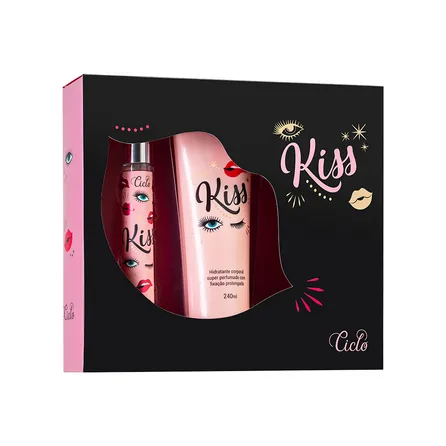 Kit Hidratante Corporal Ciclo Cosméticos Kiss 240ml + Deo Colônia Cosméticos Kiss 30ml – miniatura 1