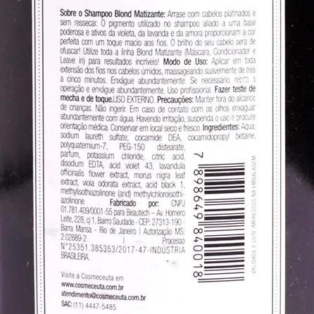 Shampoo Cosmeceuta Blond Matizante 300ml – miniatura 4