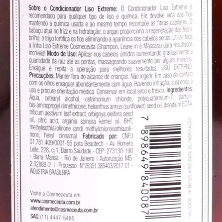 Condicionador Cosmeceuta Liso Extreme 300ml – miniatura 4