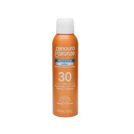 Protetor Solar Aerosol Cenoura & Bronze FPS 30 200ml – miniatura 1