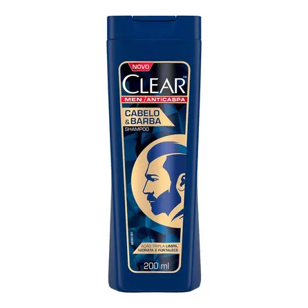 Shampoo Anticaspa Clear Men Cabelo e Barba 200ml – miniatura 1