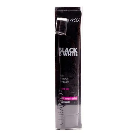 Kit Curaprox Creme Dental Black is White 90ml + Escova Curaprox Ultra Soft CS 5460 – miniatura 2