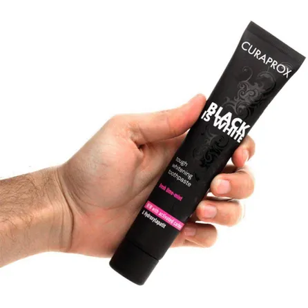 Kit Curaprox Creme Dental Black is White 90ml + Escova Curaprox Ultra Soft CS 5460 – miniatura 3