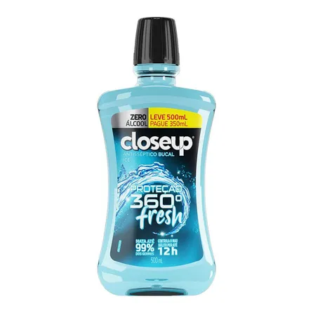 Enxaguante Bucal Close Up Ice Sem Álcool 500ml – miniatura 1