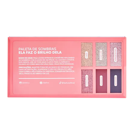 Paleta de Sombras Dailus Ela Faz o Brilho Dela 10,2g – miniatura 3