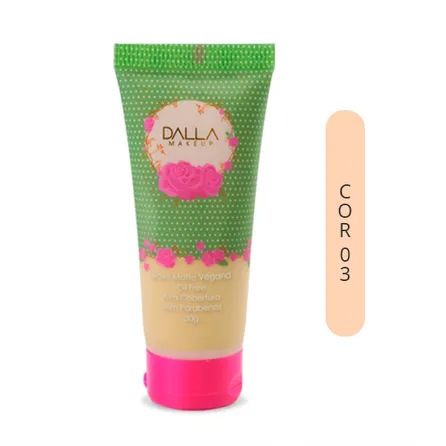 Base Líquida Vegana Dalla Makeup Efeito Matte 30g – miniatura 5
