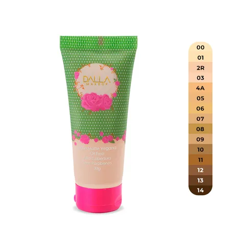 Base Líquida Vegana Dalla Makeup Efeito Matte 30g – miniatura 1