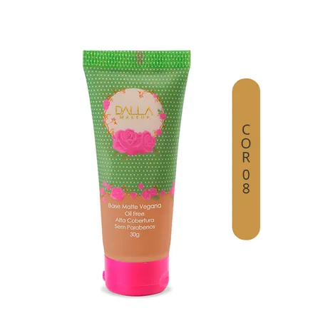 Base Líquida Vegana Dalla Makeup Efeito Matte 30g – miniatura 8