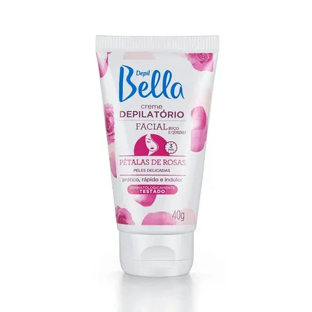 Creme Depilatório Facial Depil Bella Pétalas de Rosas 40g – miniatura 1