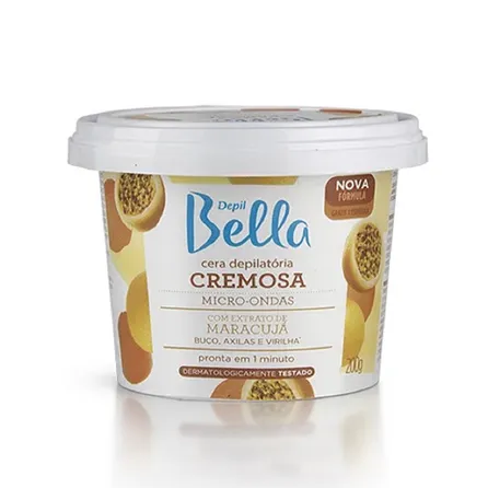 Cera Depilatória Cremosa de Micro-Ondas Depil Bella Maracujá 200g – miniatura 1