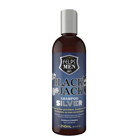 Shampoo Silver Felps Men Black Jack 240ml – miniatura 1