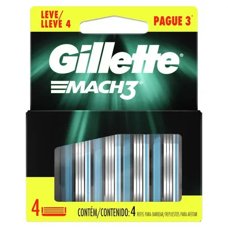 Carga Gillette Mach3 4 Un – miniatura 1