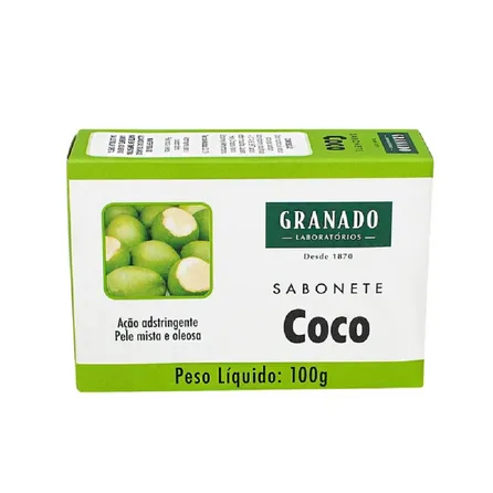Sabonete em Barra Granado Coco Pele mista 100g – miniatura 1