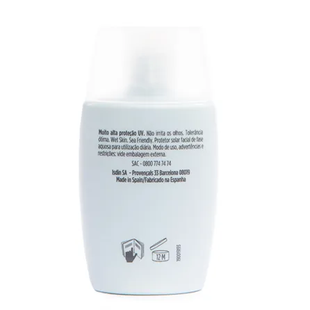 Protetor Solar Facial Isdin Fotoprotector Fusion Water 5 Stars FPS60 30ml – miniatura 2