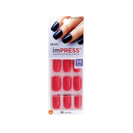 Unhas Postiças Impress Kiss New York Média Rather Reckless – miniatura 1