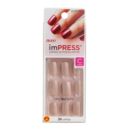 Unhas Postiças Impress Kiss New York Curta Girlie Girl – miniatura 1