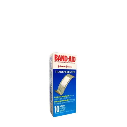 Curativo Johnson & Johnson Band-Aid Transparente C/10 Unidades – miniatura 1