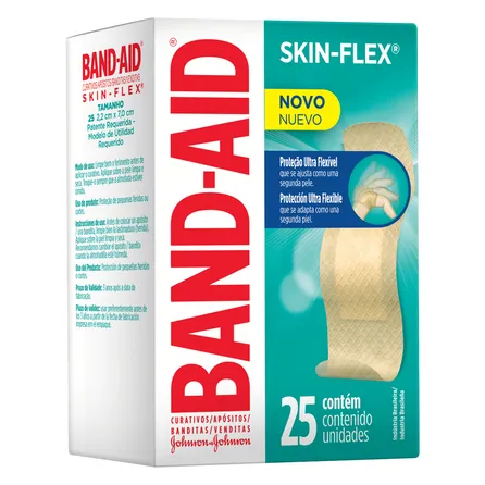 Curativo Johnson & Johnson Band-Aid Skin Flex Standard C/25 Unidades – miniatura 1