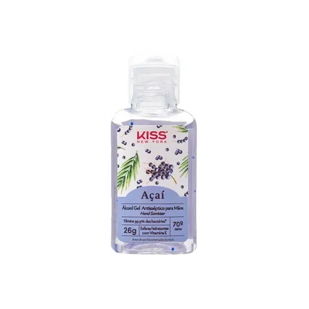Álcool em Gel Kiss New York Açaí 26ml – miniatura 1
