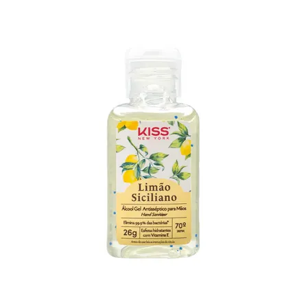 Álcool em Gel Kiss New York Limão Siciliano 26ml  – miniatura 1