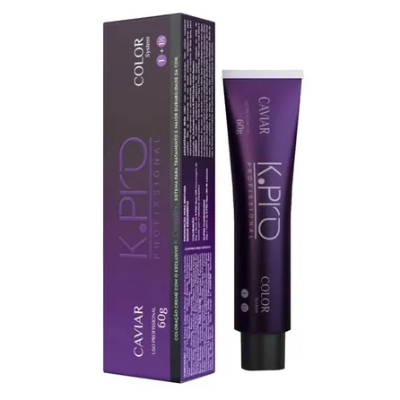 Creme Capilar k.pro Profissional Caviar Castanho Claro 5.0 Coloração 60g – miniatura 1