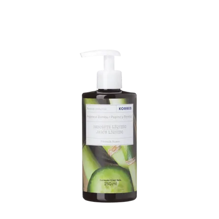 Sabonete Líquido Korres Bambu e Pepino 250ml – miniatura 1