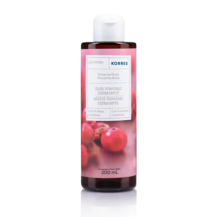 Óleo Corporal Hidratante Korres Pimenta Rosa 200ml – miniatura 1