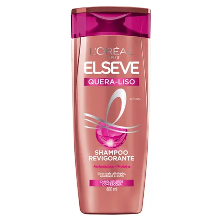 Shampoo L'Oréal Paris Elseve Quera Liso 400ml – miniatura 1