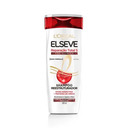 Shampoo L'Oréal Paris Elseve Reparação Total 5 Pós Química 200ml – miniatura 1