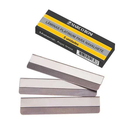 Lâmina Platinum para Navalhete Marco Boni 9503B 5 Unid – miniatura 1