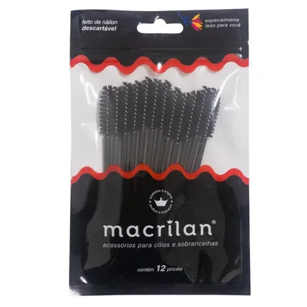 Kit Pincéis para Cílios e Sobrancelhas Macrilan com 12 unidades – miniatura 1