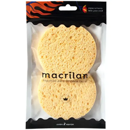 Kit Esponjas de Limpeza Facial Macrilan com 2 unidades – miniatura 1