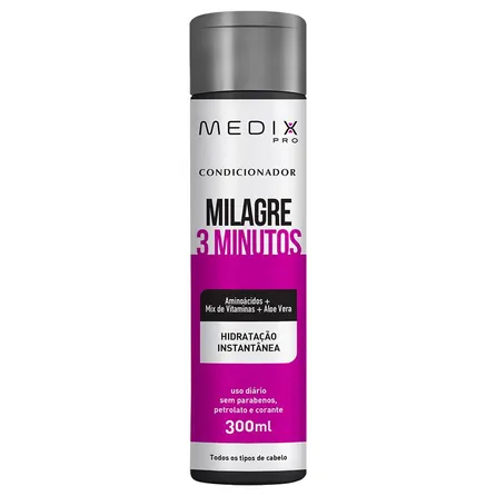 Condicionador Medix Milagre 3 Minutos 300ml – miniatura 1