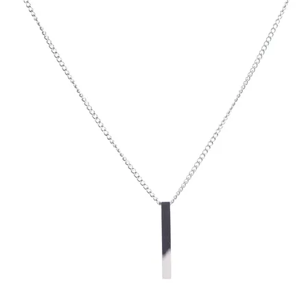 Colar Malmo Pingente Steel Silver – miniatura 1