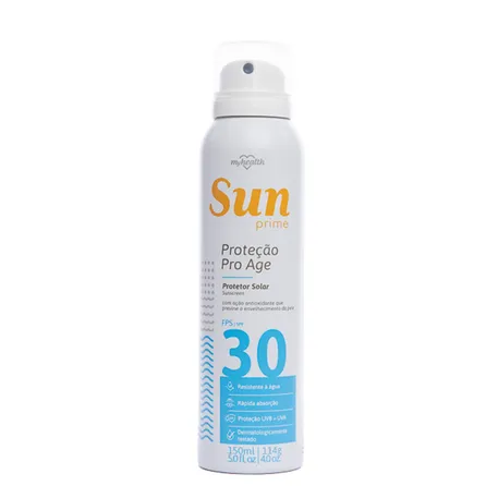 Protetor Solar Aerosol My Health Sun Prime FPS30 150ml – miniatura 1
