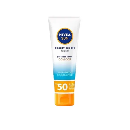 Protetor Solar Facial Nivea Sun Beauty Expert com Cor FPS 50 50g – miniatura 1