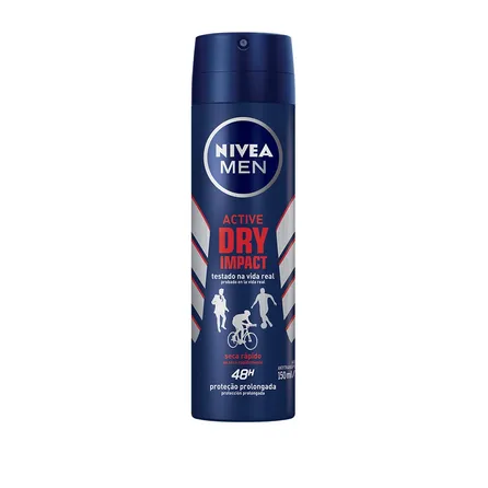 Desodorante Aerosol Nivea Men Dry Impact 150ml – miniatura 1
