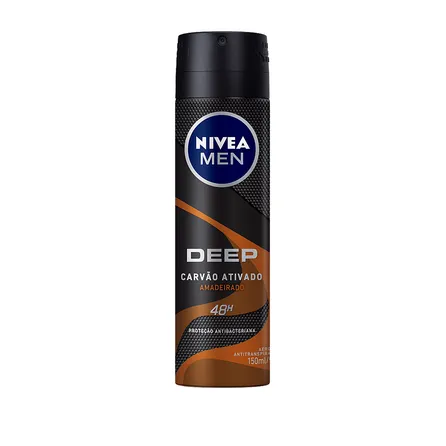 Desodorante Aerosol Nivea Men Deep Amadeirado 150ml – miniatura 1