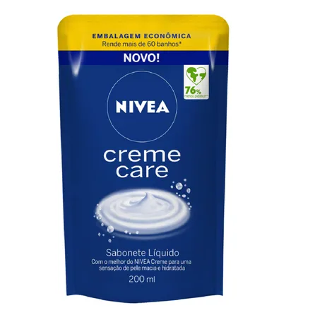 Refil Sabonete Liquido Nivea Creme Care 200ml – miniatura 1