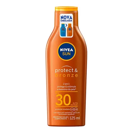 Protetor Solar Corporal Nivea Protect & Bronze FPS30 125ml – miniatura 1