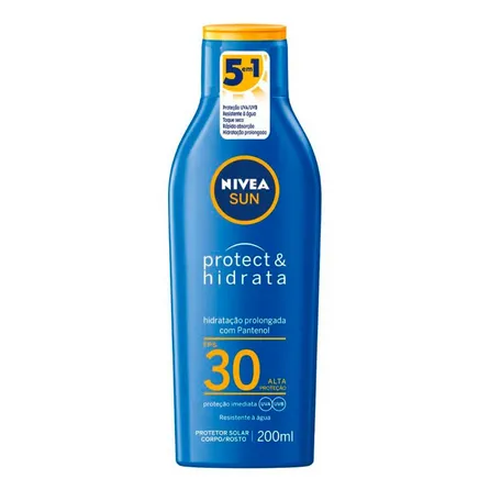 Protetor Solar Nivea Protect & Hidrata FPS30 200ml – miniatura 1