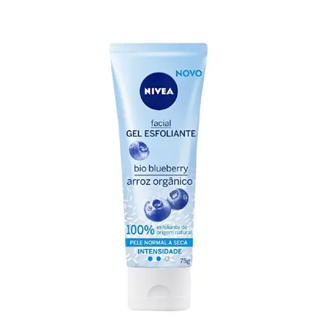 Gel Esfoliante Facial Nivea Refrescante Bio Blueberry Pele Normal a Seca com 75ml – miniatura 1