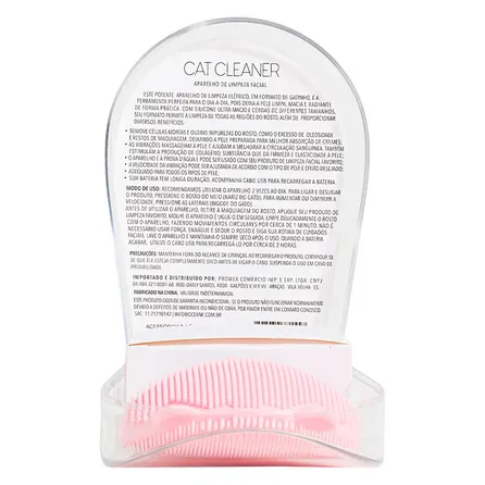 Aparelho de Limpeza Facial Elétrico Océane Cat Cleaner Rosa – miniatura 5