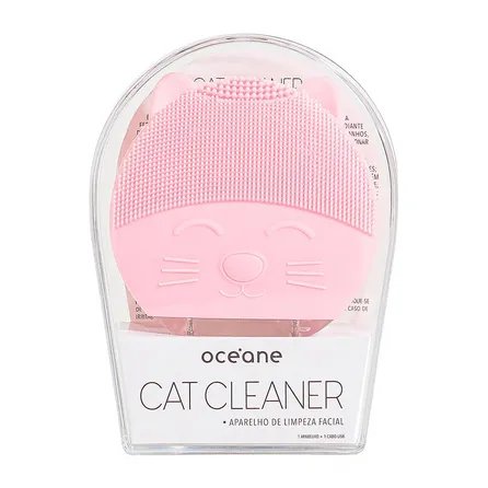 Aparelho de Limpeza Facial Elétrico Océane Cat Cleaner Rosa – miniatura 4
