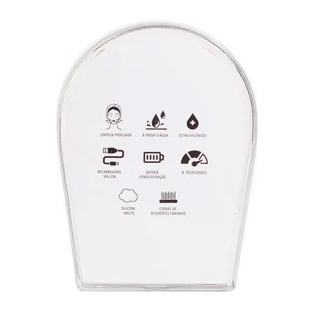 Aparelho de Limpeza Facial Elétrico Océane Cat Cleaner Rosa – miniatura 2